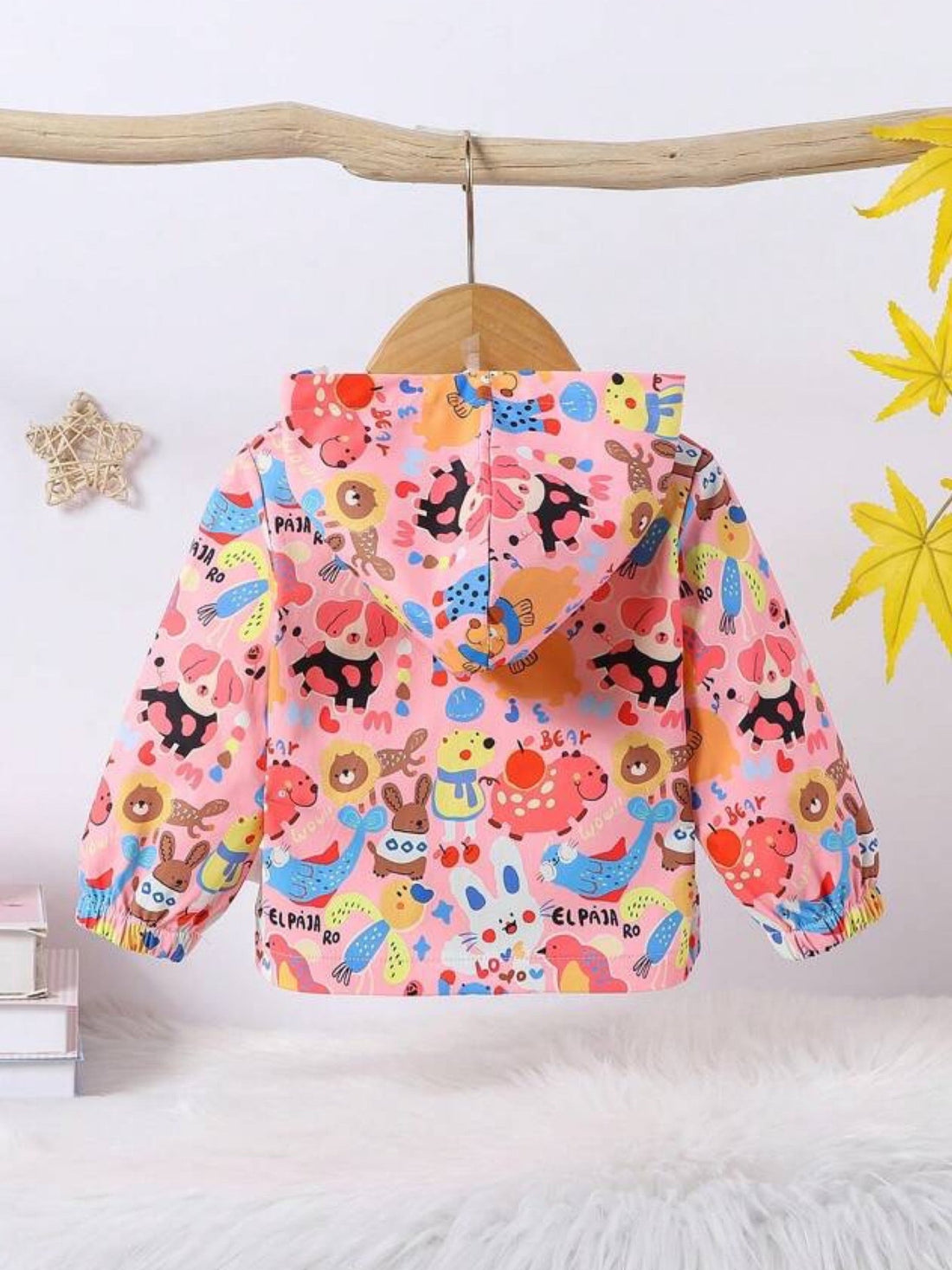 Kids hooded zipper jacket paja ro animal printed Legacy Boutiques Legacy Boutiques