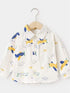 Kids Long Sleeve Airplane Doodle Shirt - Off - White Cotton Button - Up Legacy Boutiques Legacy Boutiques