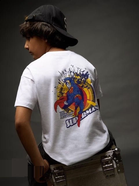 Kids T-Shirt The Hero With A Job Superman Printed 1 To 11 Year Legacy Boutiques Legacy Boutiques