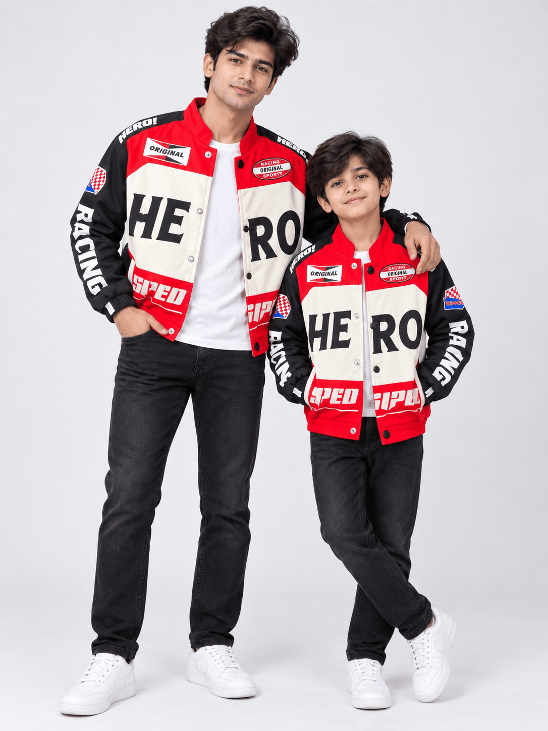 Kids to Adult Hero Printed Racing Jacket Legacy Boutiques Legacy Boutiques