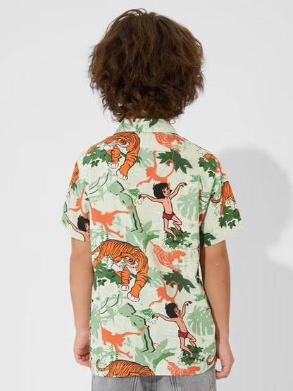 Kids Tropical Jungle Book Story Print Short Sleeve Resort Shirt Legacy Boutiques Legacy Boutiques