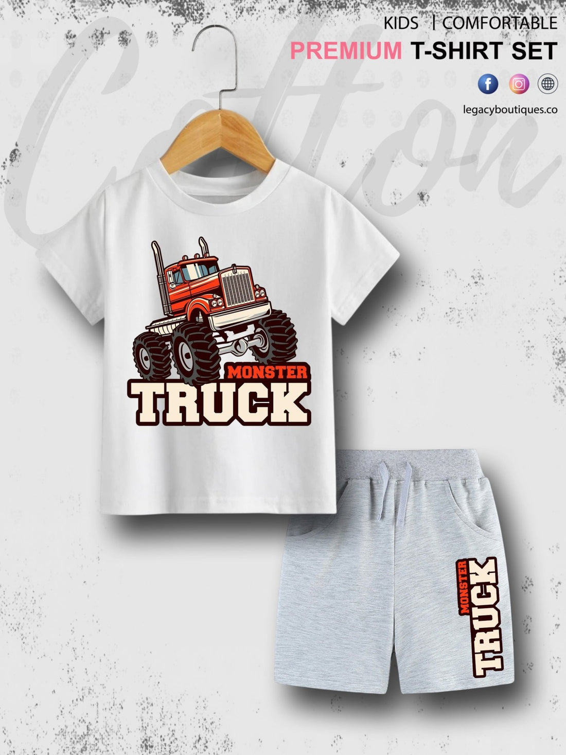 Kids Typography Printed Round Neck Cotton T-shirt Legacy Boutiques Legacy Boutiques