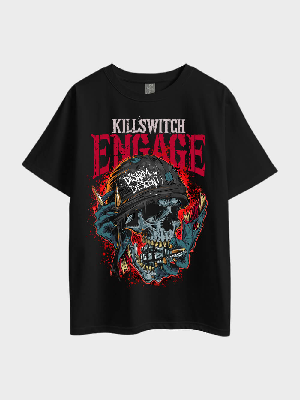 Killswitch Engage Gore Metal Printed Oversized Men&