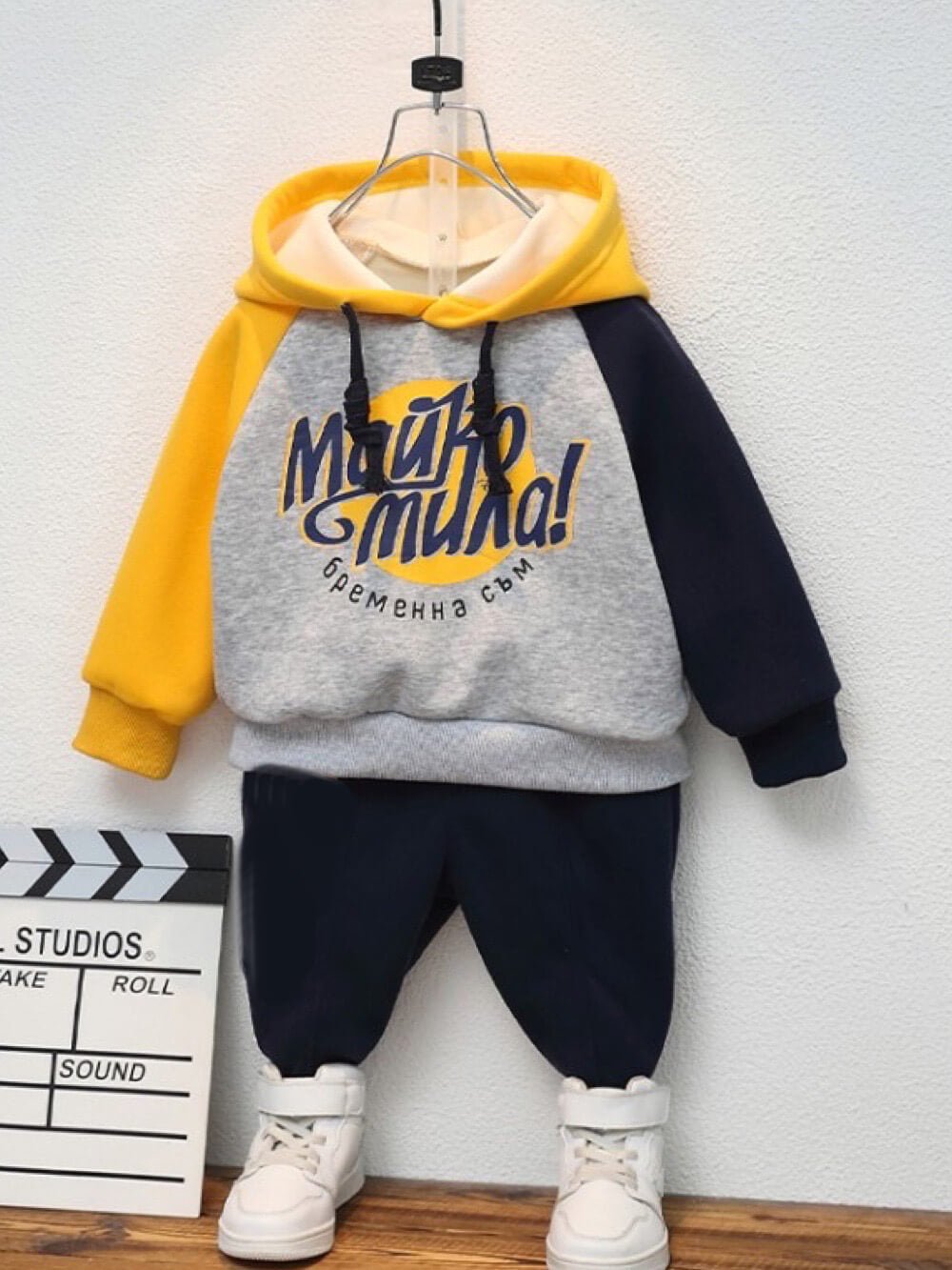 Kinder Fleece Sweatsuit 2 piece Set Winter Kids Hoodie &amp; Joggers Set Legacy Boutiques Legacy Boutiques