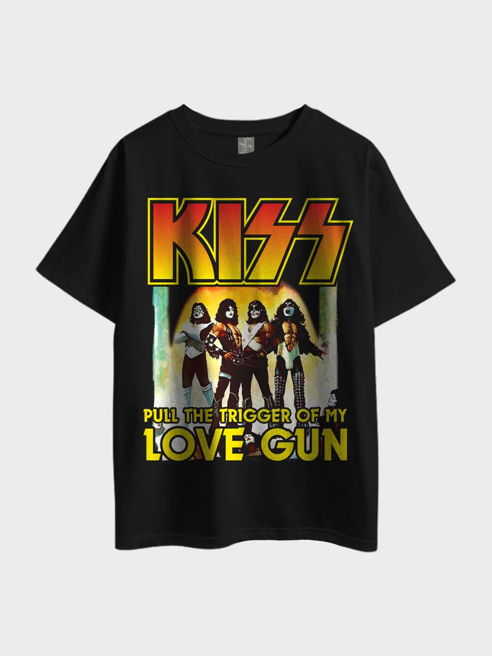 Kiss Pull The Trigger Of My Love Gun Oversized Heavy Metal Men&