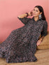 Ladies Floral Pinted Flared Shirt Dress Legacy Boutiques Legacy Boutiques