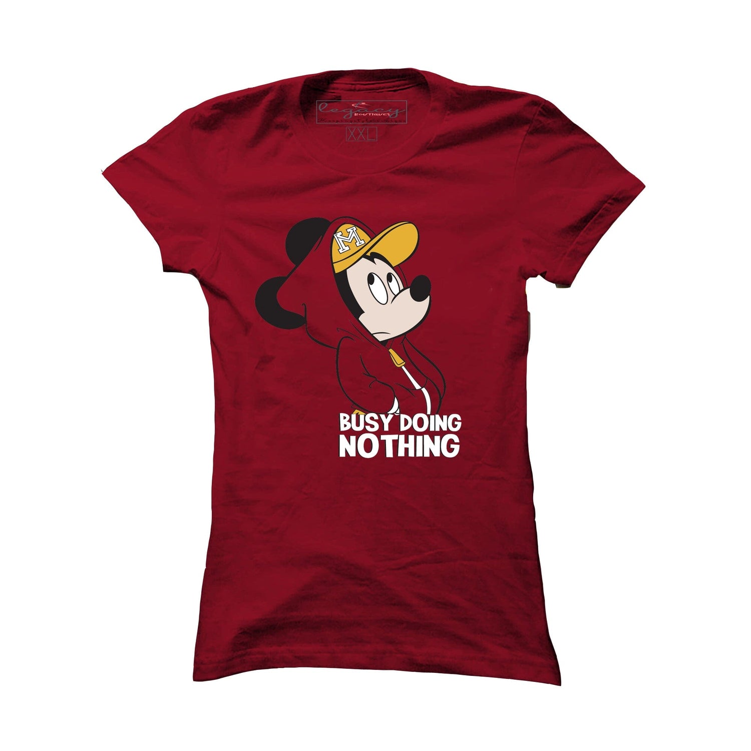 Ladies Short Sleeve cotton T-Shirt Maroon Legacy Boutiques Legacy Boutiques