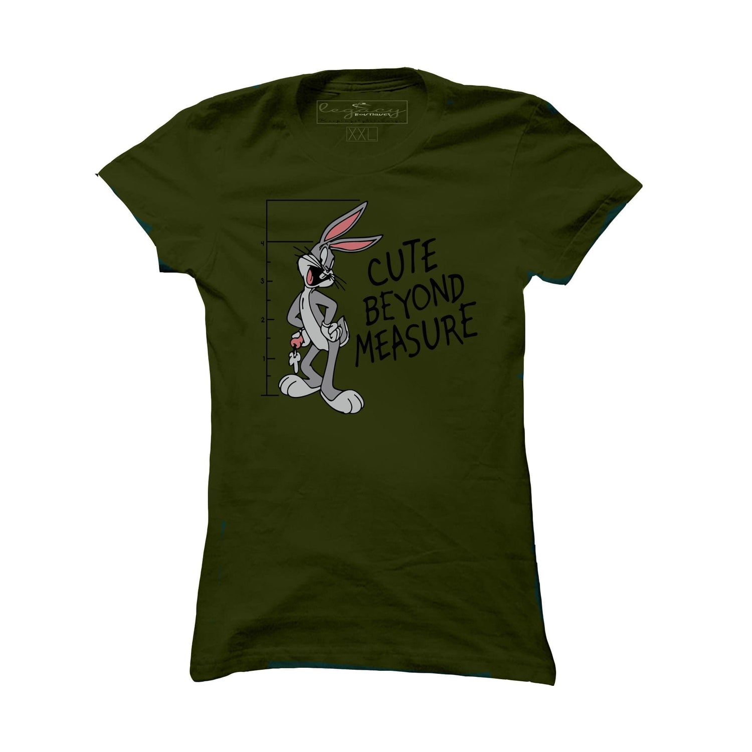 Ladies Short Sleeve cotton T-Shirt Olive Legacy Boutiques Legacy Boutiques