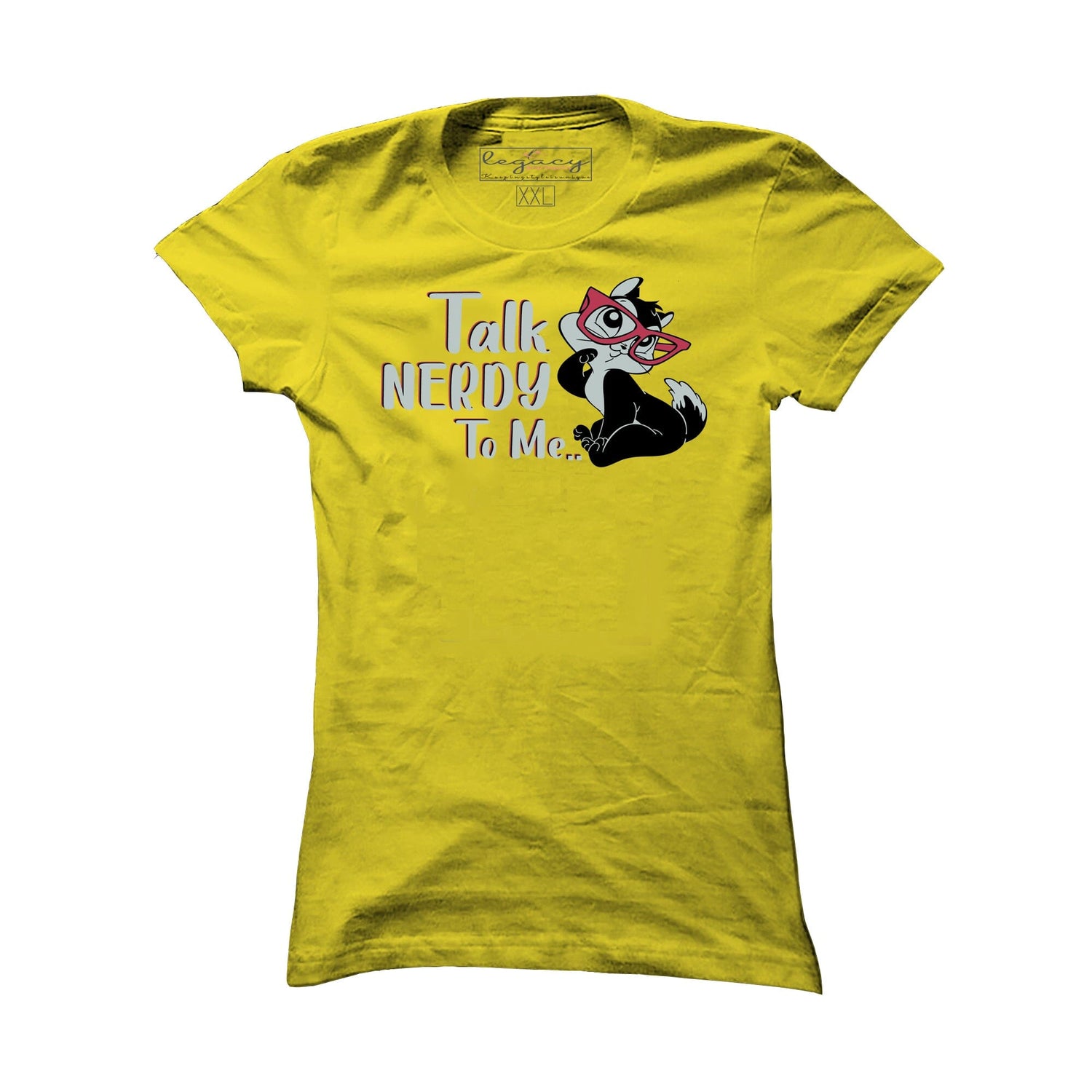 Ladies Short Sleeve cotton T-Shirt Yellow Legacy Boutiques Legacy Boutiques