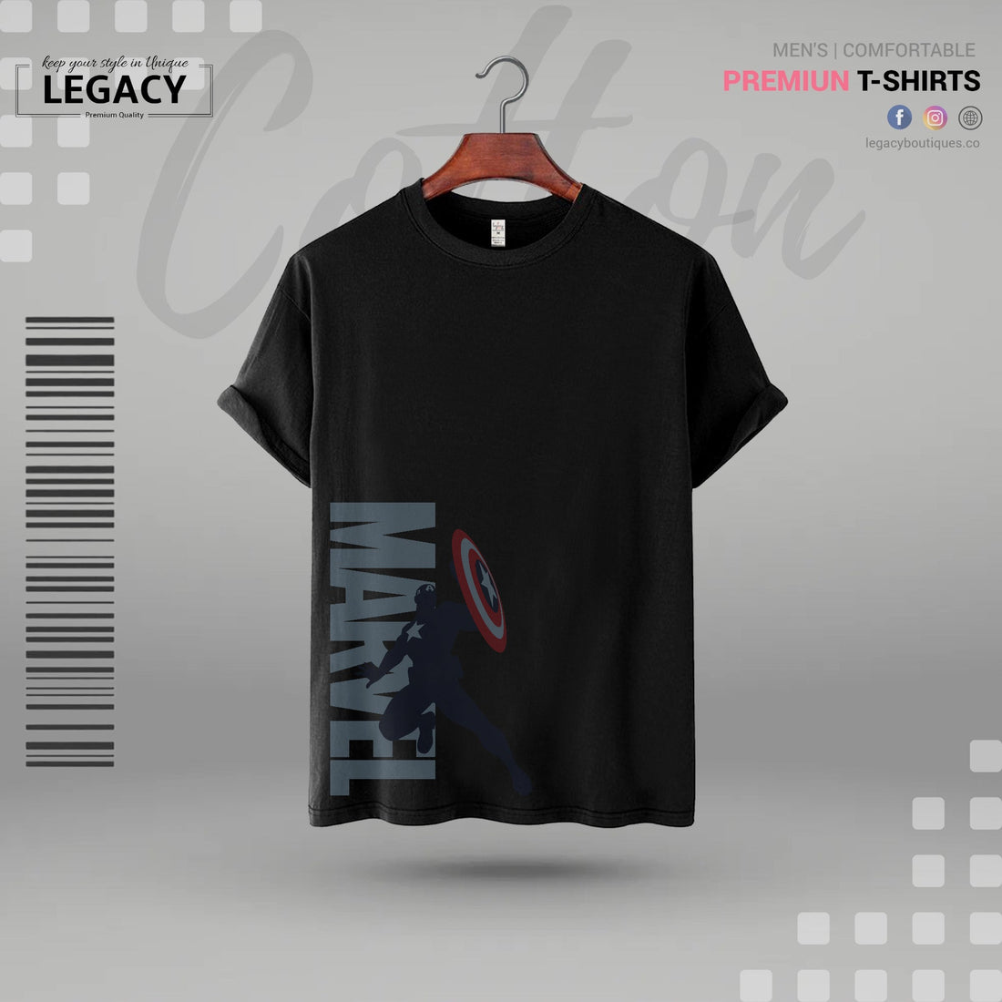 Legacy Marvel Premium Men Designer Edition T Shirt Legacy Boutiques Legacy Boutiques