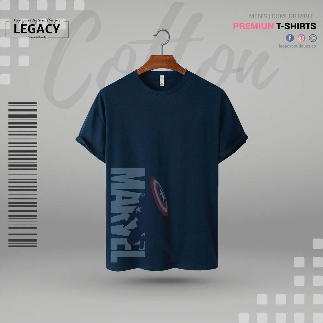 Legacy Marvel Premium Men Designer Edition T Shirt Legacy Boutiques Legacy Boutiques