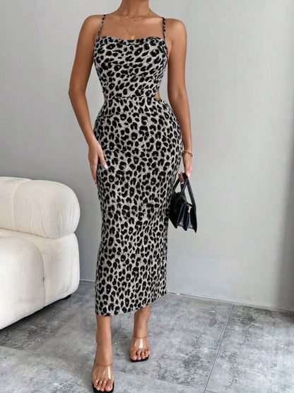 Leopard Print Crisscross Back Dress Legacy Boutiques Legacy Boutiques