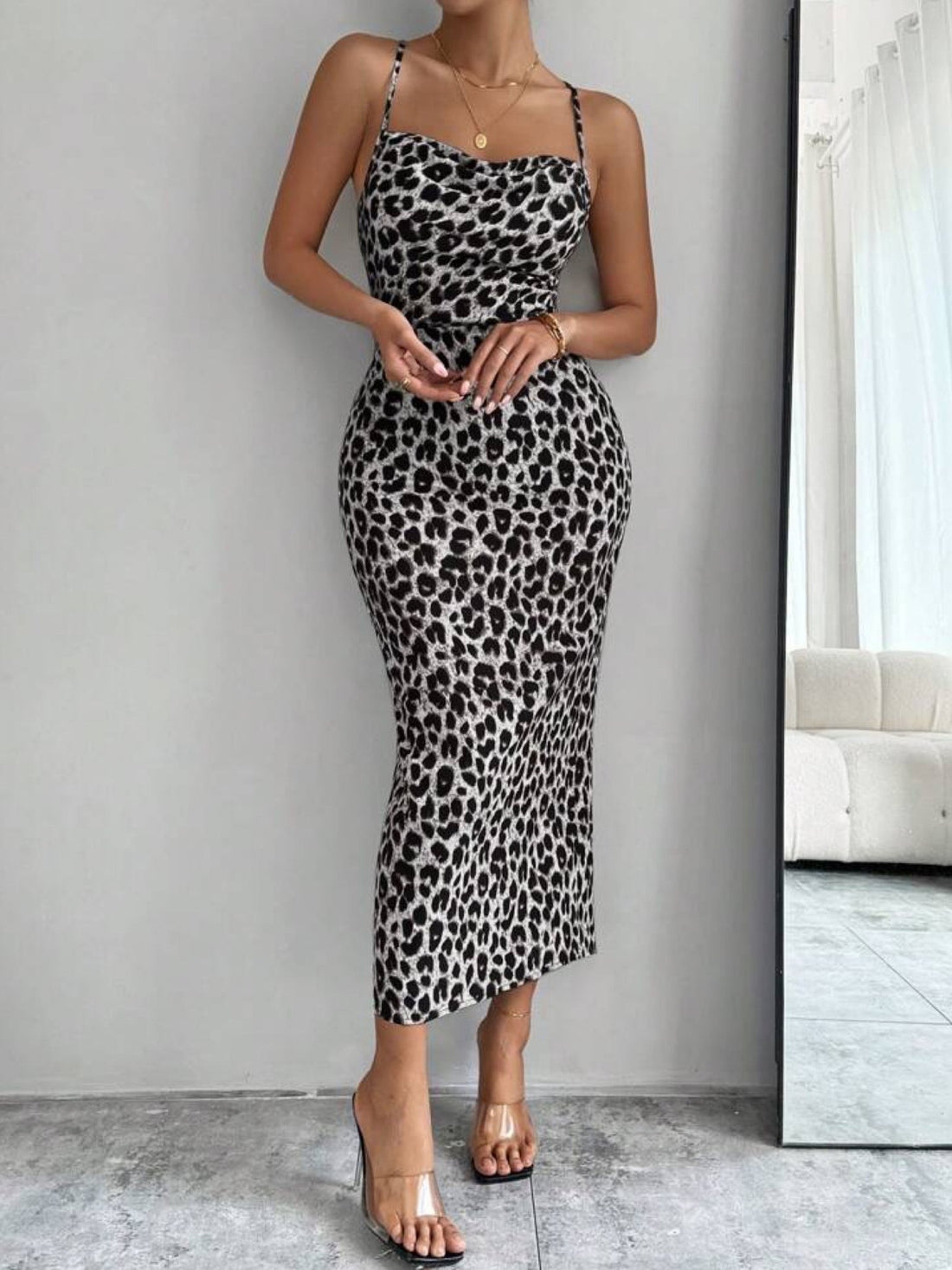 Leopard Print Crisscross Back Dress Legacy Boutiques Legacy Boutiques