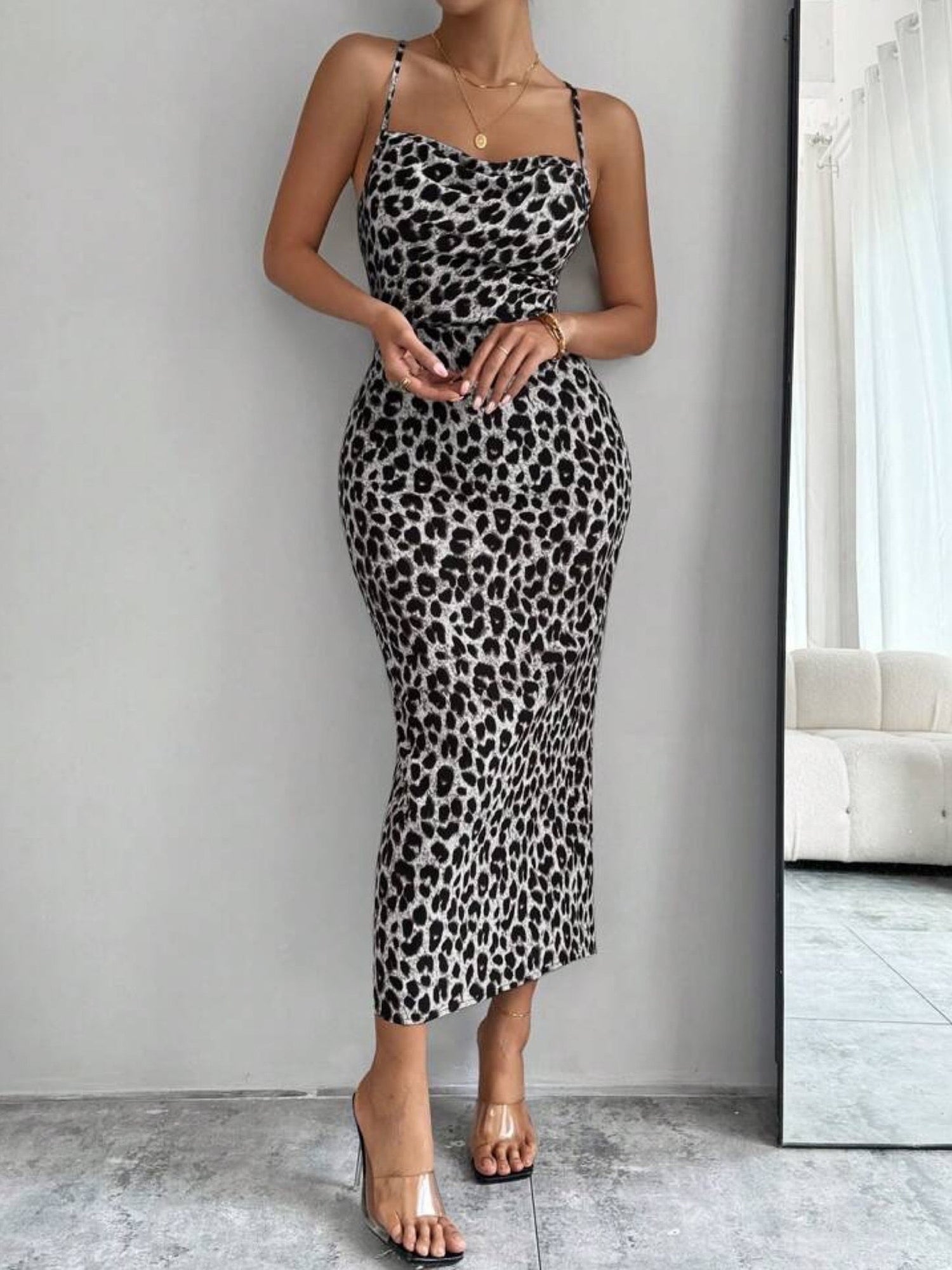 Leopard Print Crisscross Back Dress Legacy Boutiques Legacy Boutiques