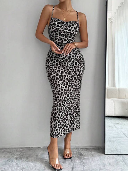 Leopard Print Crisscross Back Dress Legacy Boutiques Legacy Boutiques