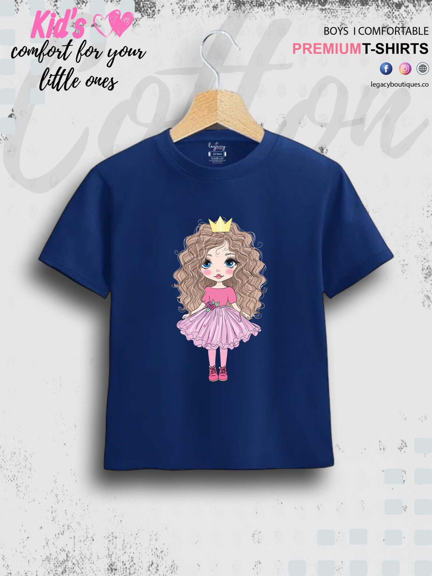 Little Doll Girl Printed Children Girls T-Shirt In Lowest Price Only In Dhaka Legacy Boutiques Legacy Boutiques
