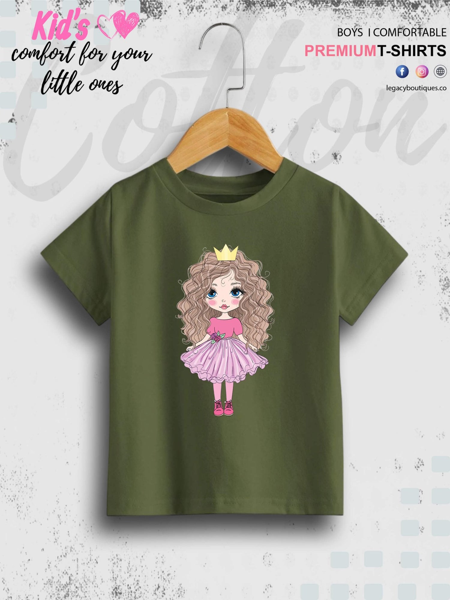 Little Doll Girl Printed Children Girls T-Shirt In Lowest Price Only In Dhaka Legacy Boutiques Legacy Boutiques