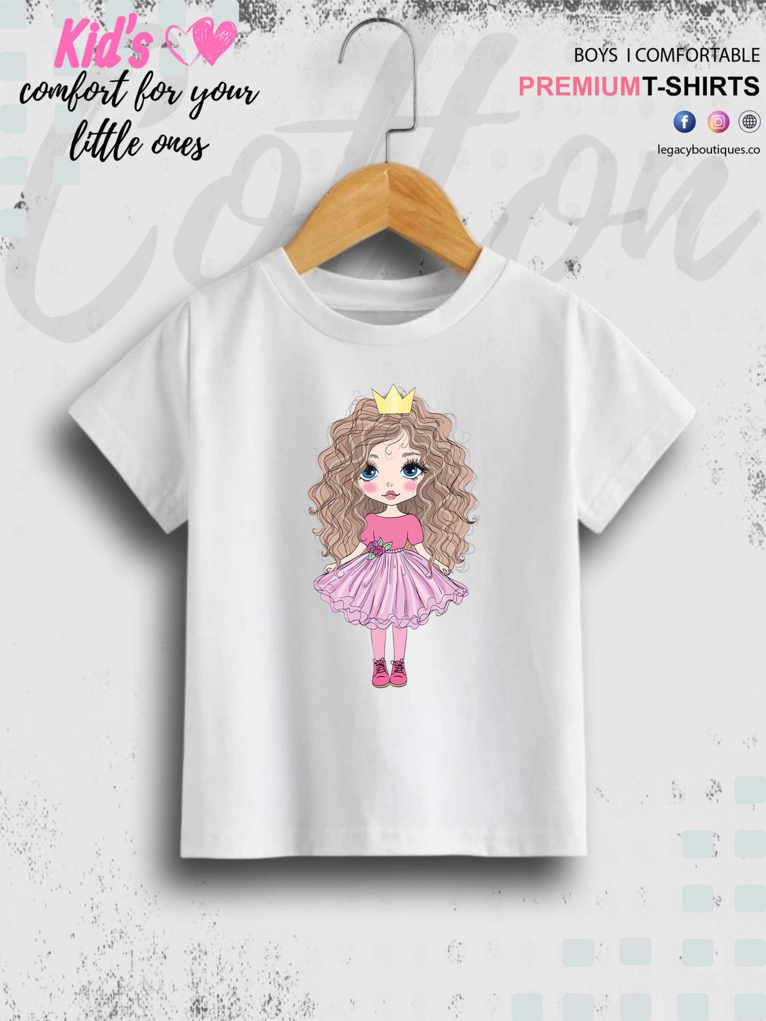 Little Doll Girl Printed Children Girls T-Shirt In Lowest Price Only In Dhaka Legacy Boutiques Legacy Boutiques
