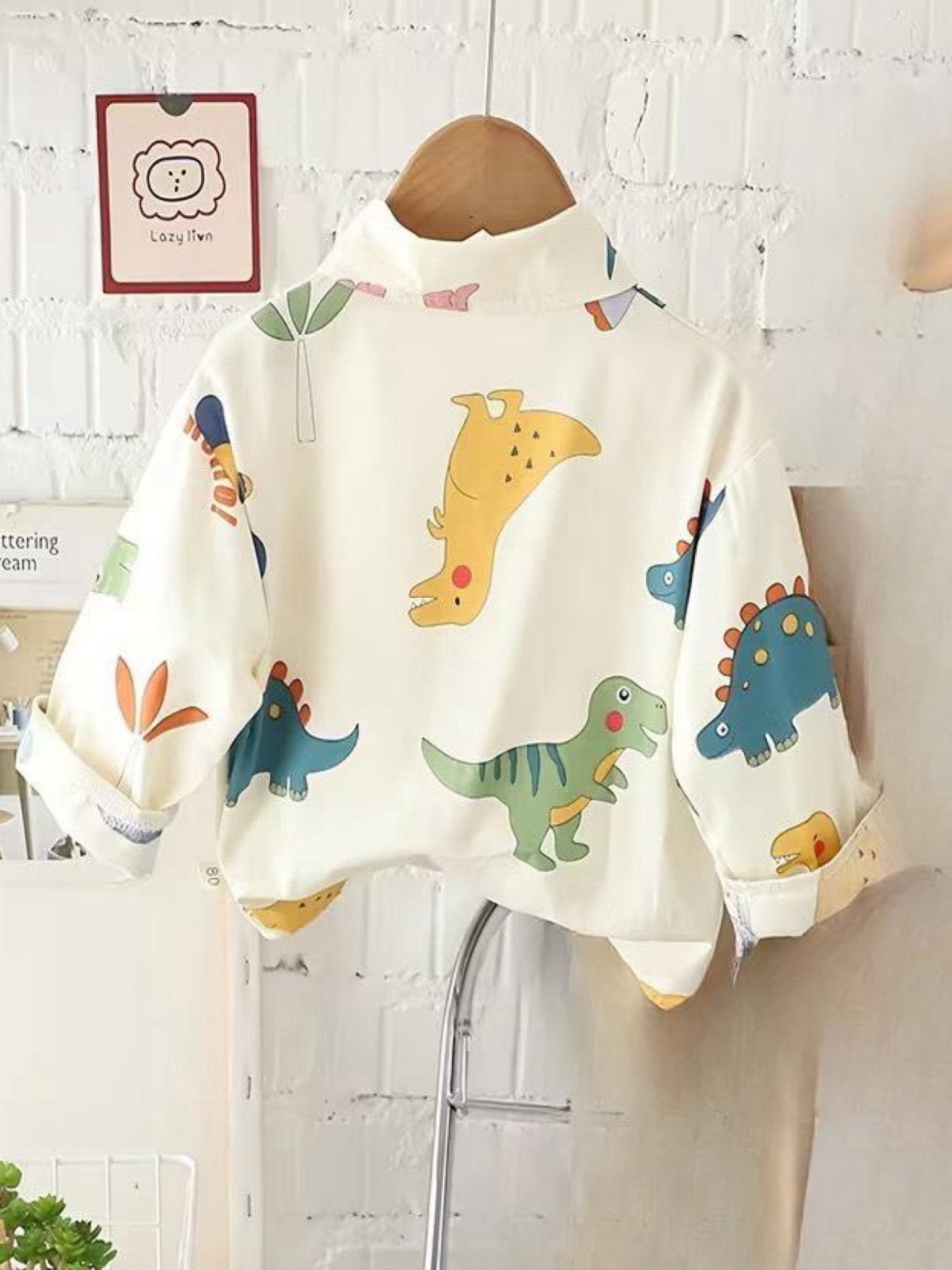 Little Explorer Multicolor Dino Graphic Long Sleeve Shirt Legacy Boutiques Legacy Boutiques