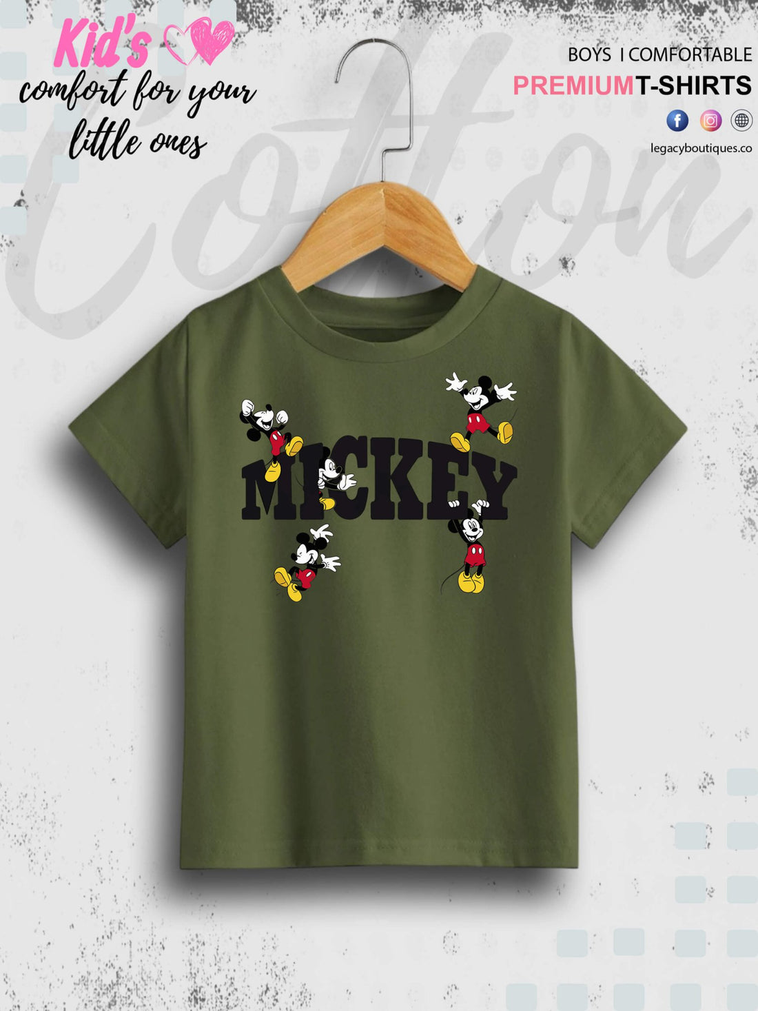 Little Mickeys Printed Girls T-Shirt In Cheapest Price Only In Dhaka Legacy Boutiques Legacy Boutiques