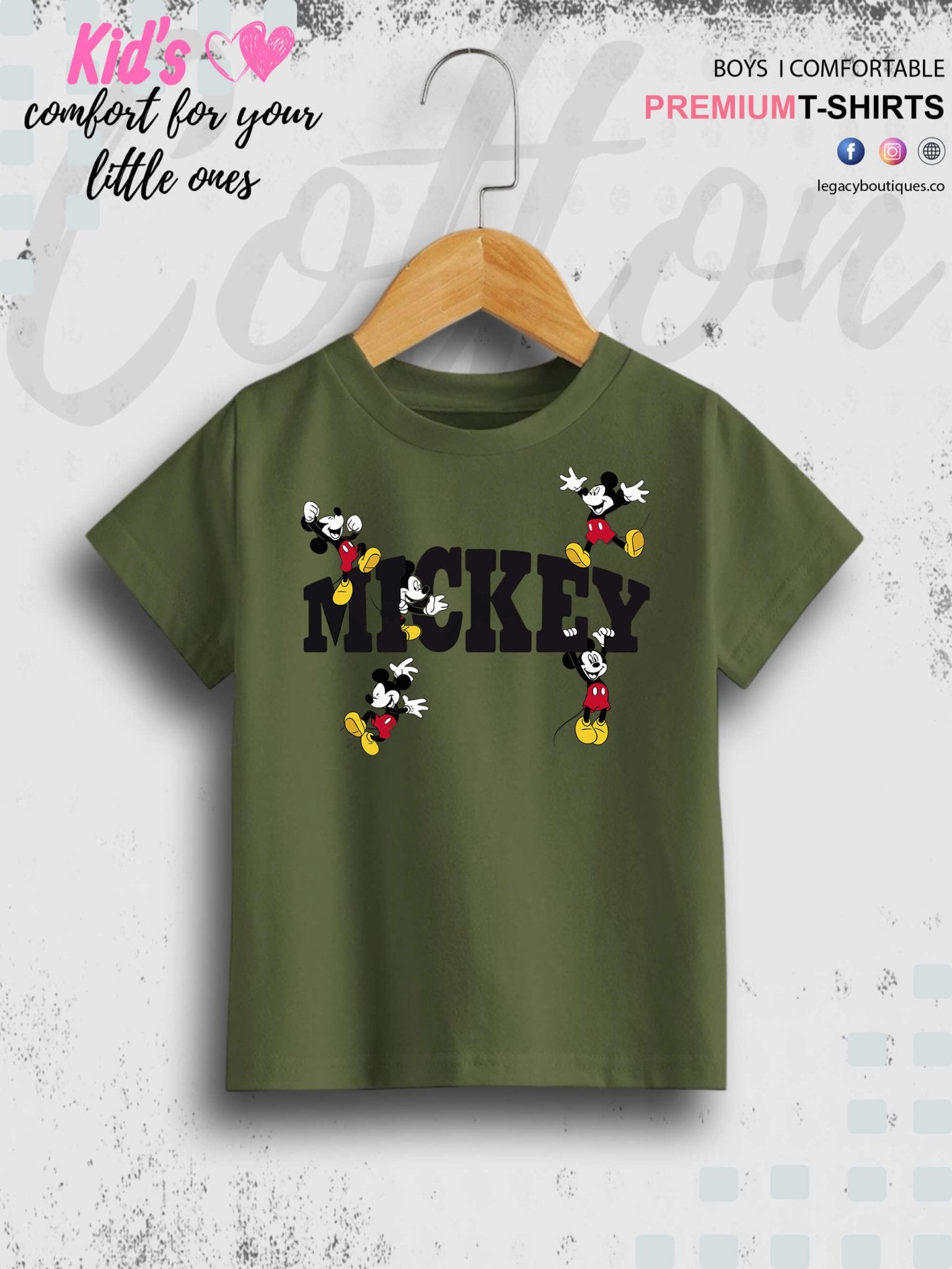 Little Mickeys Printed Girls T-Shirt In Cheapest Price Only In Dhaka Legacy Boutiques Legacy Boutiques