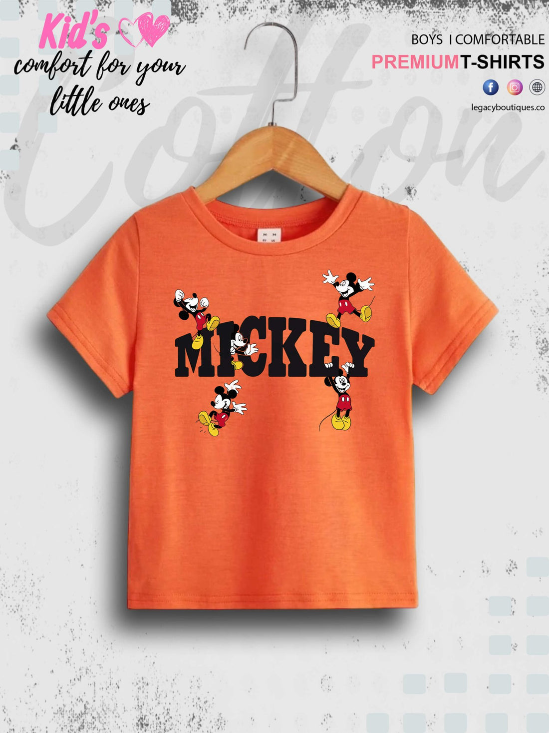 Little Mickeys Printed Girls T-Shirt In Cheapest Price Only In Dhaka Legacy Boutiques Legacy Boutiques