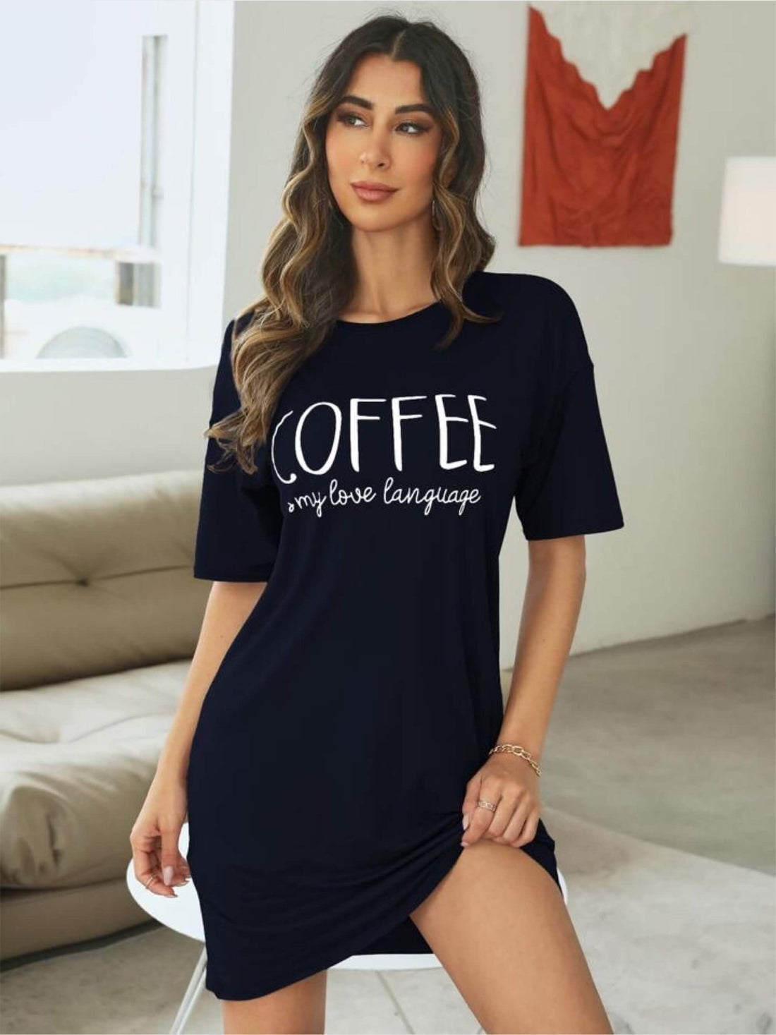 long tshirt bd price Coffee is my love language Printed Legacy Boutiques Legacy Boutiques