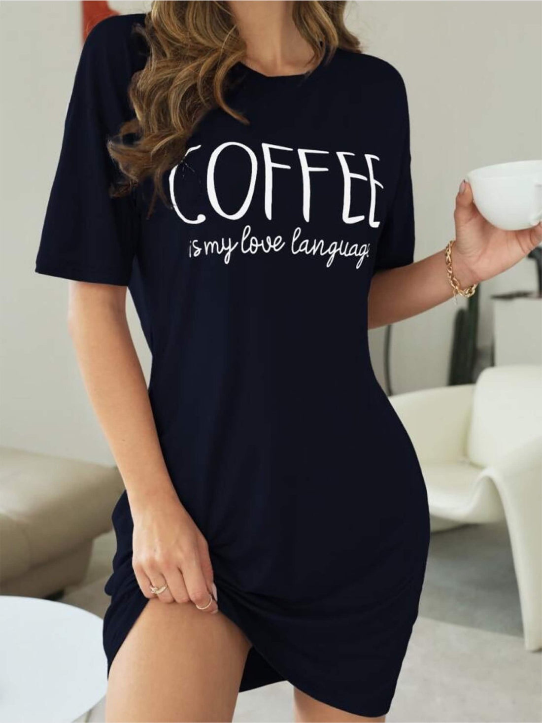 long tshirt bd price Coffee is my love language Printed Legacy Boutiques Legacy Boutiques