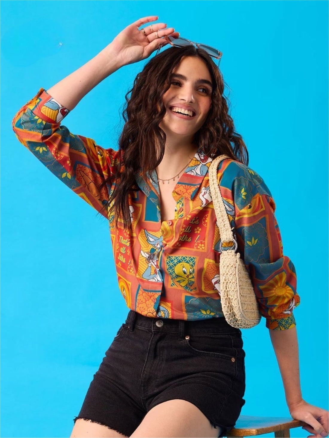 Looney Tunes Character Panel Print Long Sleeve Shirt - Vibrant Streetwear Legacy Boutiques Legacy Boutiques