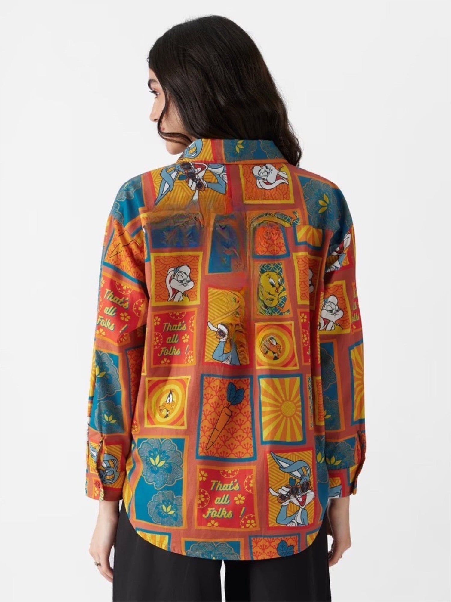 Looney Tunes Character Panel Print Long Sleeve Shirt - Vibrant Streetwear Legacy Boutiques Legacy Boutiques