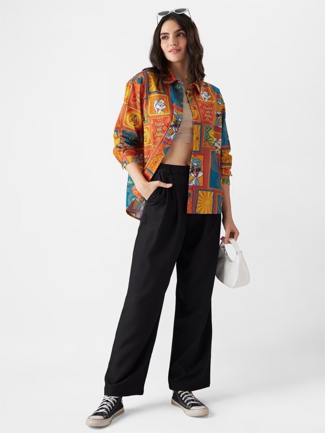 Looney Tunes Character Panel Print Long Sleeve Shirt - Vibrant Streetwear Legacy Boutiques Legacy Boutiques