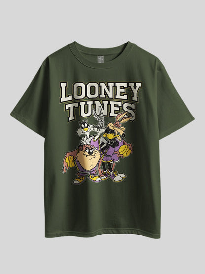 "LOONEY TUNES: THE SQUAD" Graphic Printed Drop Shoulder T-shirt Legacy Boutiques Bangladesh Legacy Boutiques Legacy Boutiques