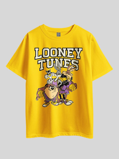 "LOONEY TUNES: THE SQUAD" Graphic Printed Drop Shoulder T-shirt Legacy Boutiques Bangladesh Legacy Boutiques Legacy Boutiques