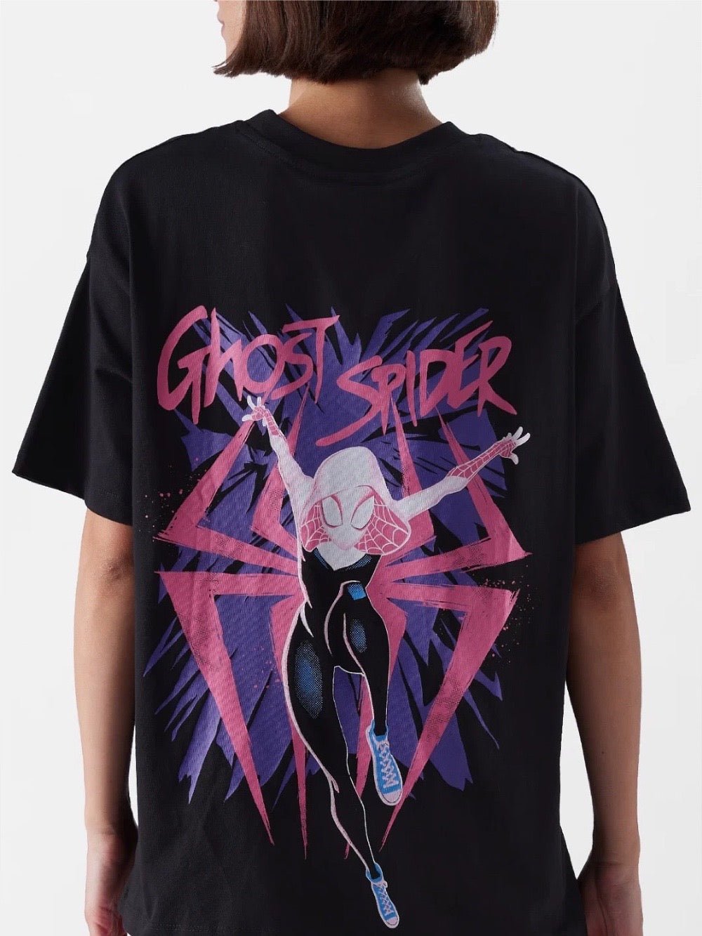 Lowest Price Spider Women Gwen Stacy Printed Premium Quality Womens Drop Shoulder T shirt Legacy Boutiques Dhaka Legacy Boutiques Legacy Boutiques