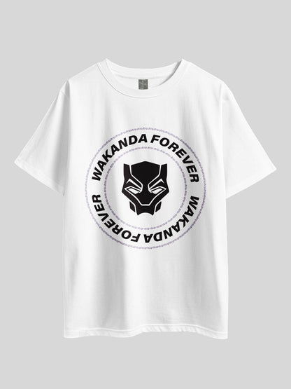"Marvel Black Panther: Wakanda Forever" Printed Drop Shoulder T-shirt Legacy Boutiques Dhaka Legacy Boutiques Legacy Boutiques