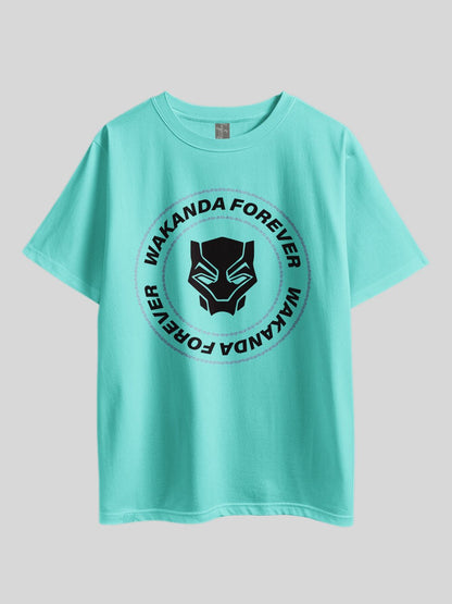 "Marvel Black Panther: Wakanda Forever" Printed Drop Shoulder T-shirt Legacy Boutiques Dhaka Legacy Boutiques Legacy Boutiques