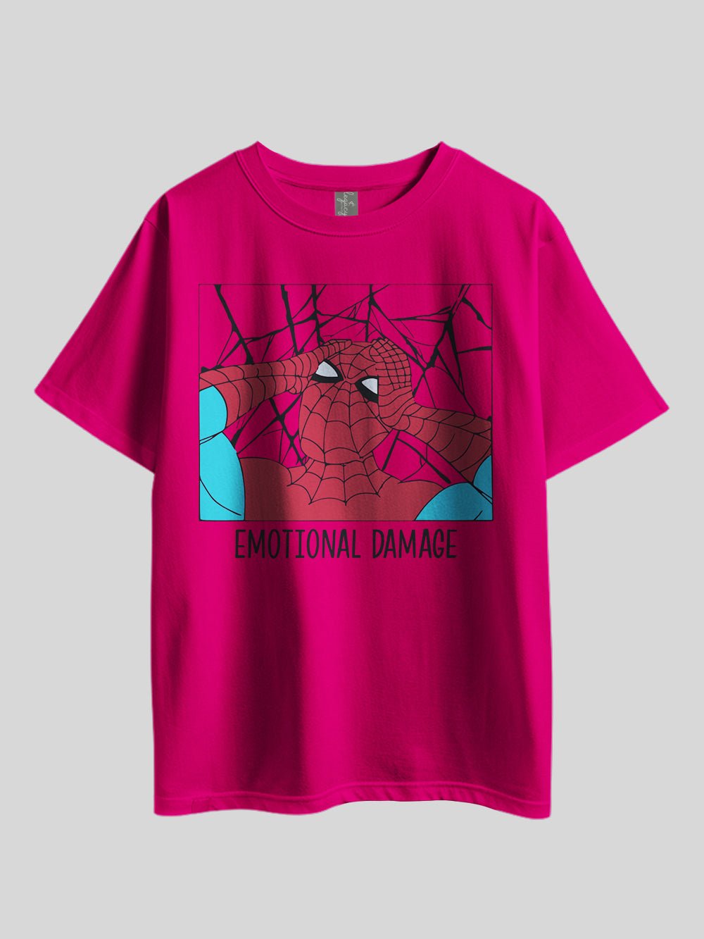 "Marvel Spider - Emotional Damage" Graphic Printed Drop Shoulder T-shirt Legacy Boutiques Bangladesh Legacy Boutiques Legacy Boutiques