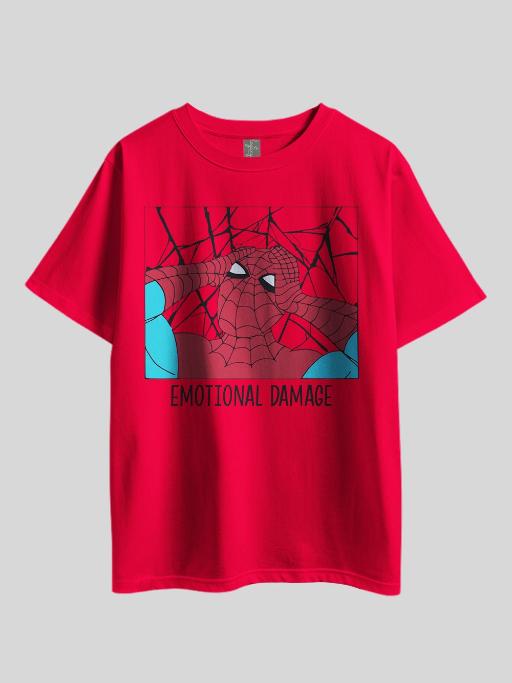 "Marvel Spider - Emotional Damage" Graphic Printed Drop Shoulder T-shirt Legacy Boutiques Bangladesh Legacy Boutiques Legacy Boutiques