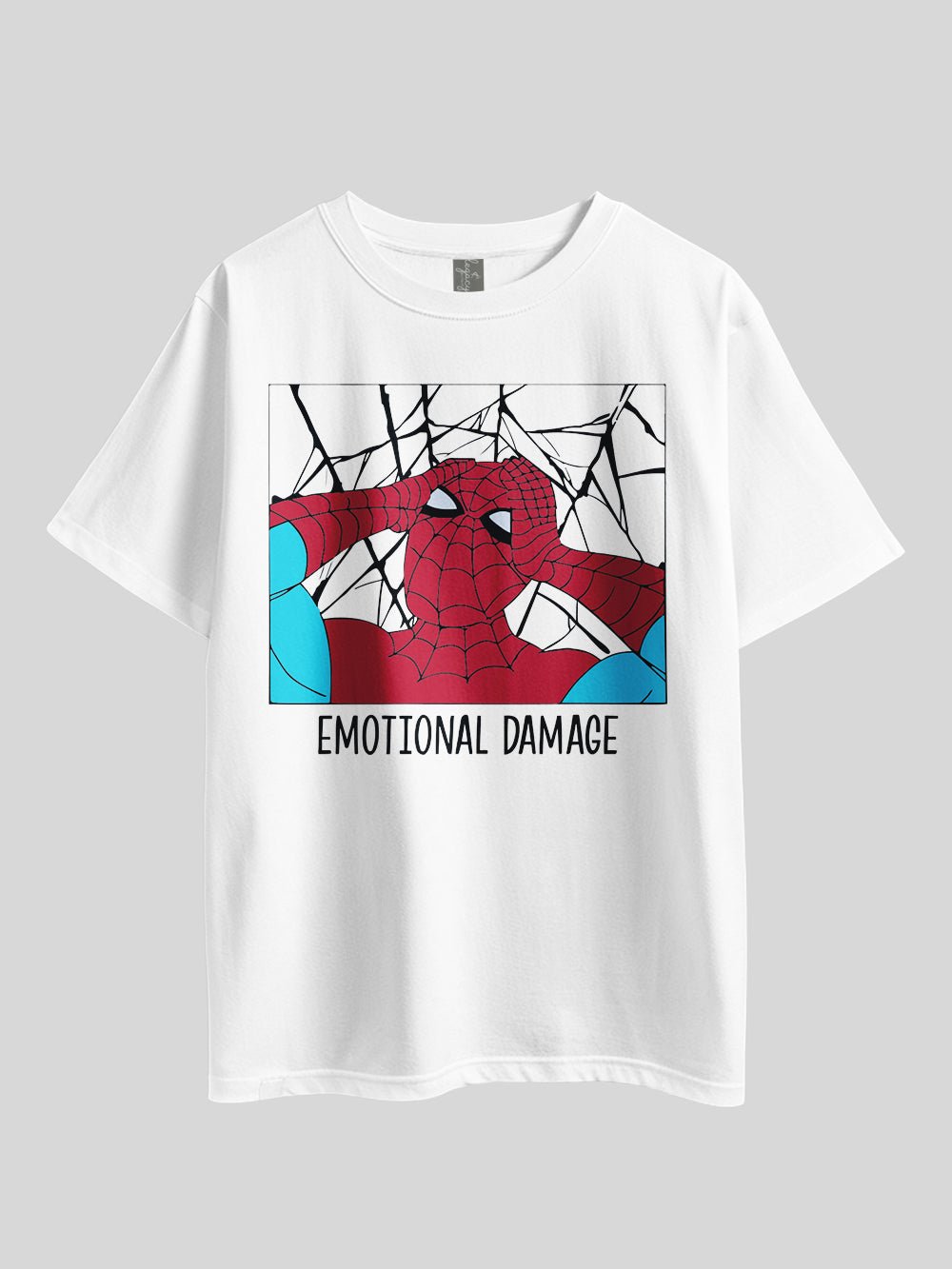 "Marvel Spider - Emotional Damage" Graphic Printed Drop Shoulder T-shirt Legacy Boutiques Bangladesh Legacy Boutiques Legacy Boutiques
