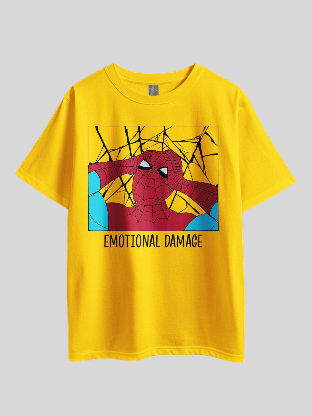 "Marvel Spider - Emotional Damage" Graphic Printed Drop Shoulder T-shirt Legacy Boutiques Bangladesh Legacy Boutiques Legacy Boutiques