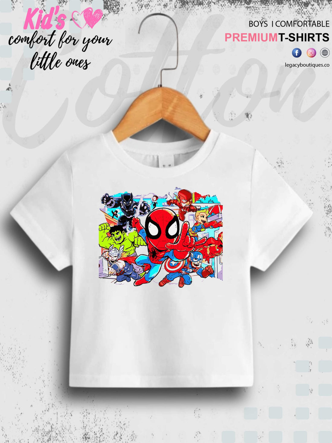 Marvel Team Characters Print Baby Boys High Quality T-Shirt In Lowest Price Only In Dhaka Legacy Boutiques Legacy Boutiques