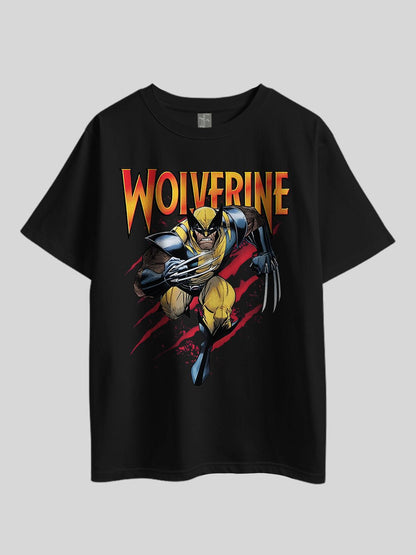 "MARVEL WOLVERINE" Graphic Printed Drop Shoulder T-shirt Legacy Boutiques Bangladesh Legacy Boutiques Legacy Boutiques