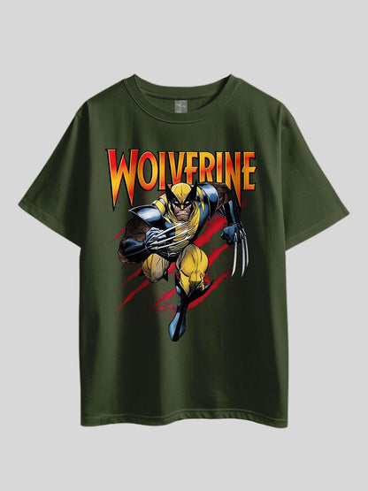 "MARVEL WOLVERINE" Graphic Printed Drop Shoulder T-shirt Legacy Boutiques Bangladesh Legacy Boutiques Legacy Boutiques