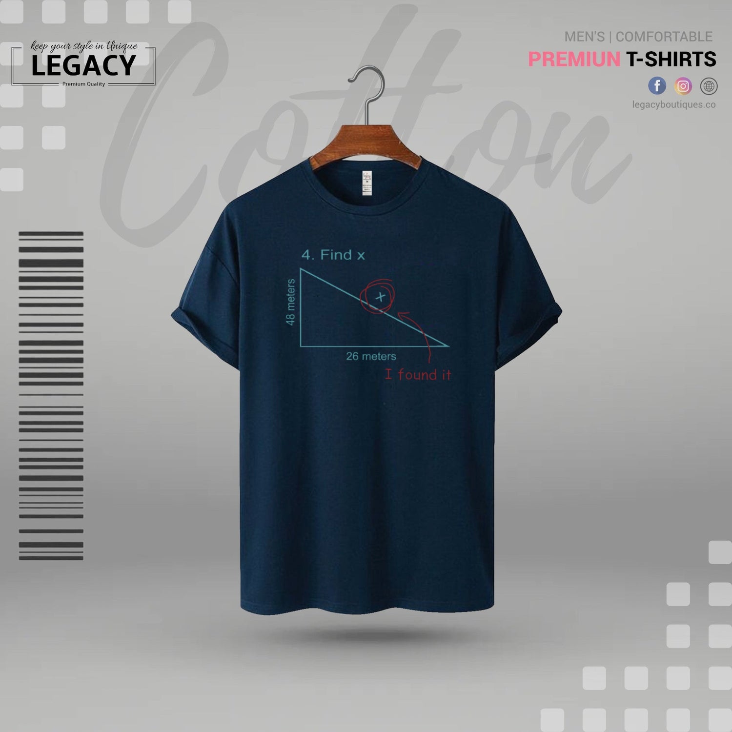 Math Geometry triangle meme finding x problem Essential T-Shirt | Legacy Boutiques Dhaka Legacy Boutiques Legacy Boutiques