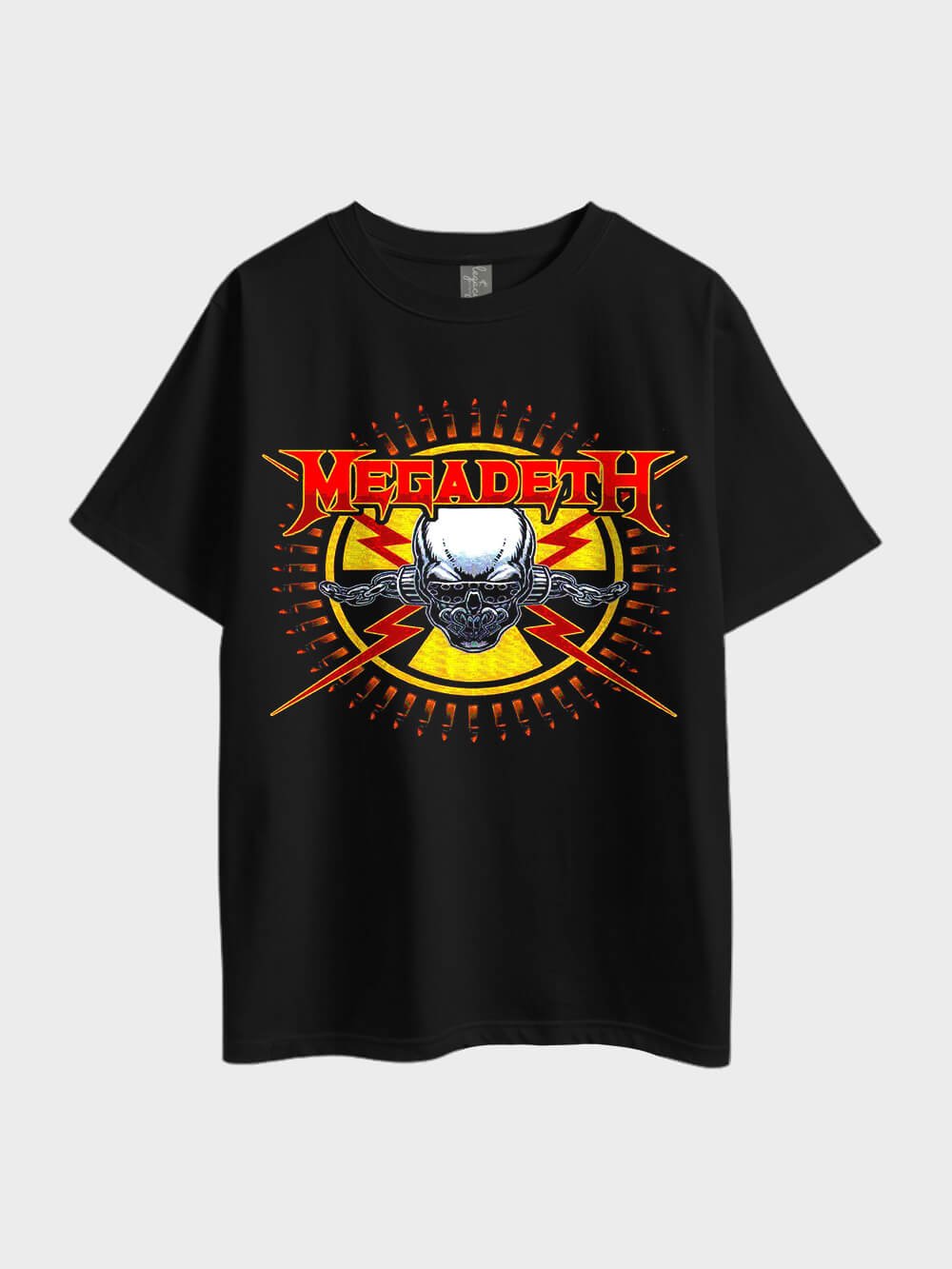 Megadeth Skull &amp; Bullets Printed Metal Oversized Mens Tee In Cheapest Price At Legacy Boutiques Dhaka Legacy Boutiques Legacy Boutiques