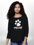 Meow Printed Ladies Four Quarter Sleeve T-shirt Legacy Boutiques Legacy Boutiques