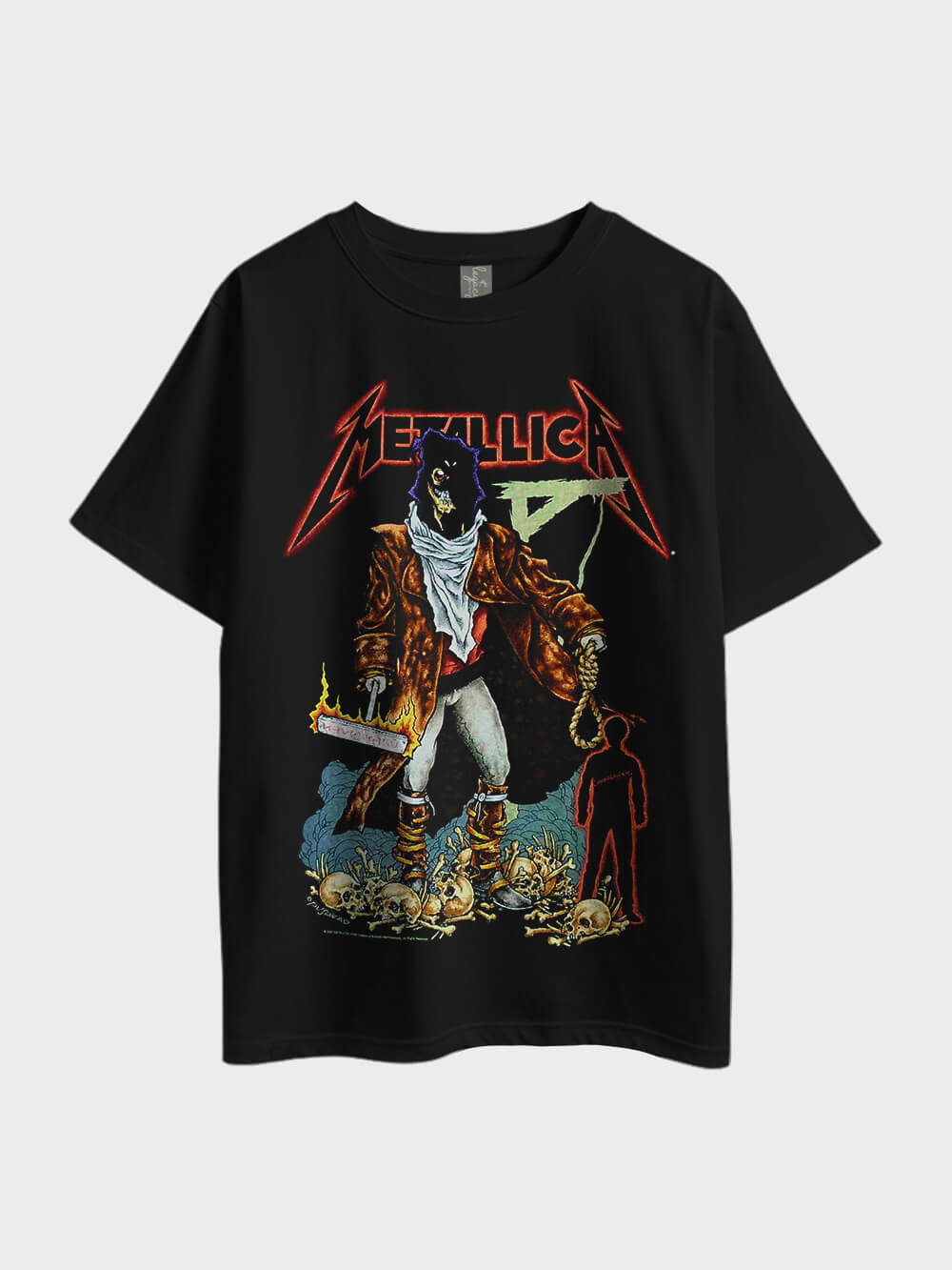 Metallica Band Heavy Metal Oversized Men&