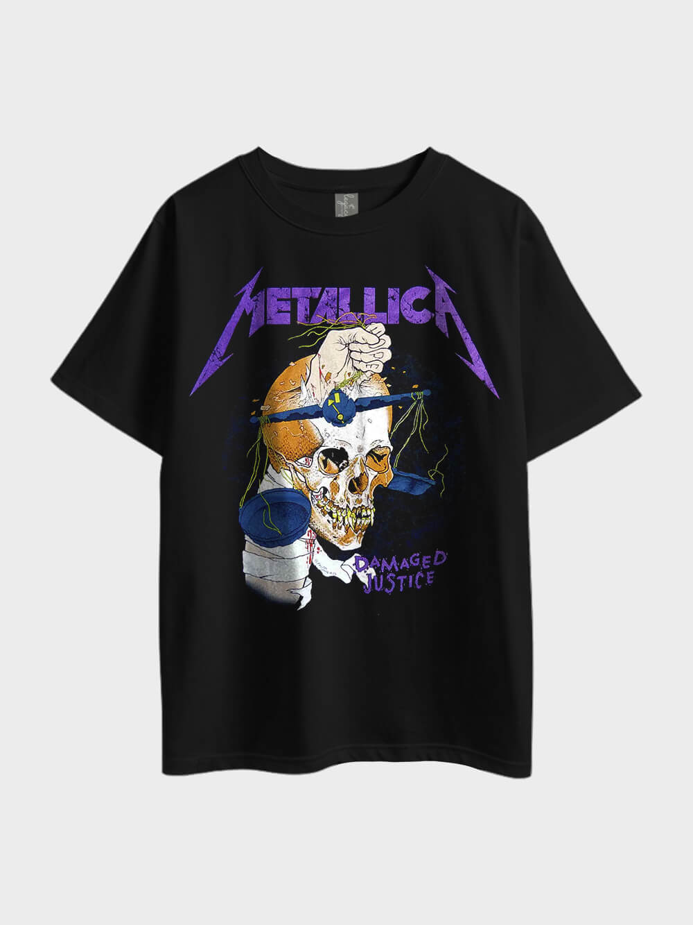 Metallica Damaged Justice Oversized Metal Mens Tee In Lowest Price Only In Dhaka Legacy Boutiques Legacy Boutiques