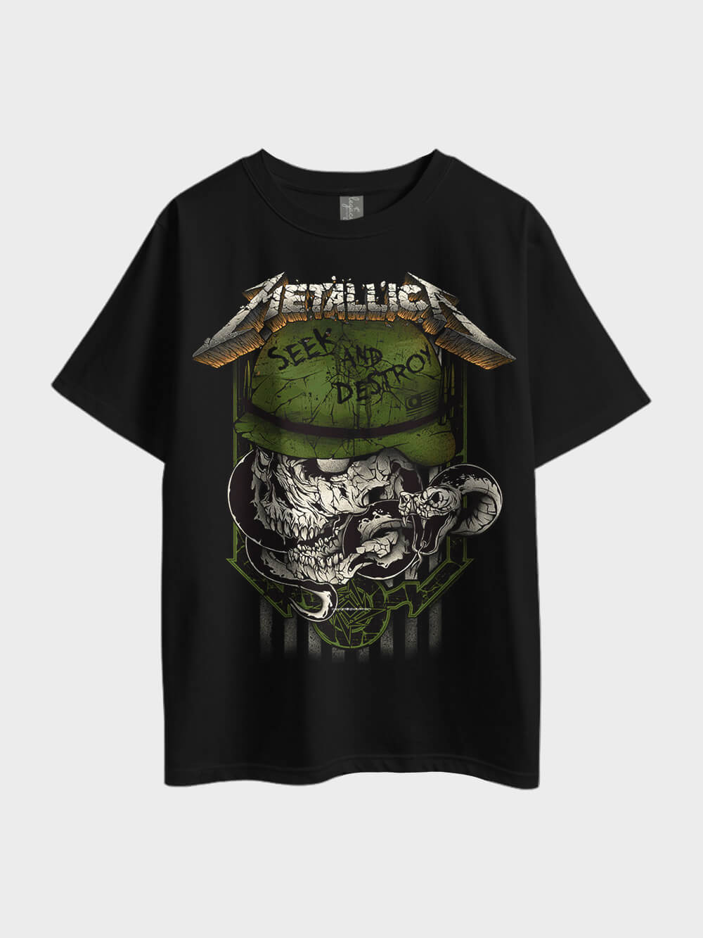 Metallica Seek and Destroy Heavy Metal Oversized Men&