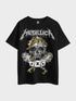 Metallica Skull And Spikes Rock Printed Oversized Mens Tee In Cheapest Price At Legacy Boutiques BD Legacy Boutiques Legacy Boutiques